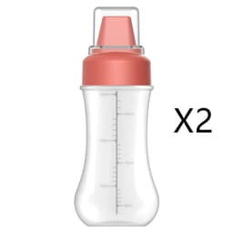 image-Five-hole Scale Squeezing Sauce Bottle With Lid Kitchen Tool