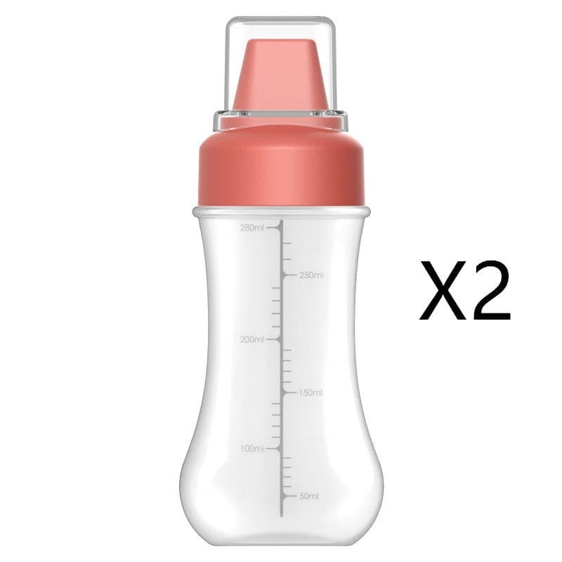 image-Five-hole Scale Squeezing Sauce Bottle With Lid Kitchen Tool