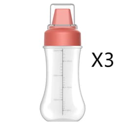 image-Five-hole Scale Squeezing Sauce Bottle With Lid Kitchen Tool