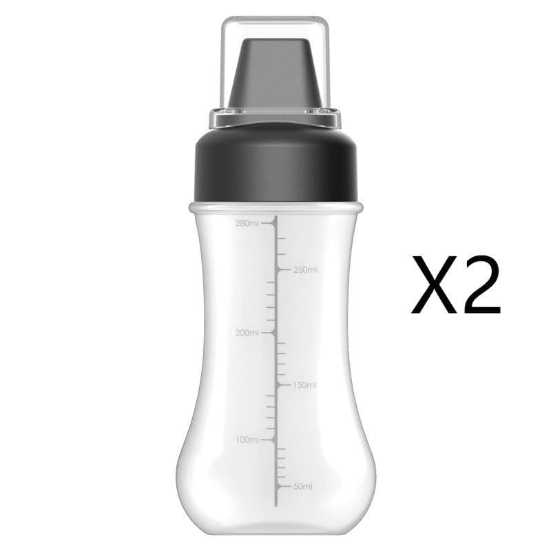 image-Five-hole Scale Squeezing Sauce Bottle With Lid Kitchen Tool