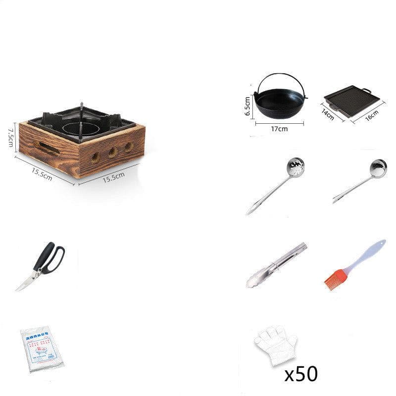 image-Japanese-style Household Small Smokeless Barbecue Grill