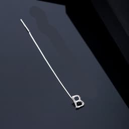 image-Fashion Jewelry 925 Sterling Silver 26 Letters Drop Earrings For Women Classic English Minimalism Student Earring Friends Party Jewelry Gift