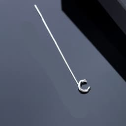 image-Fashion Jewelry 925 Sterling Silver 26 Letters Drop Earrings For Women Classic English Minimalism Student Earring Friends Party Jewelry Gift
