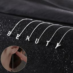 image-Fashion Jewelry 925 Sterling Silver 26 Letters Drop Earrings For Women Classic English Minimalism Student Earring Friends Party Jewelry Gift