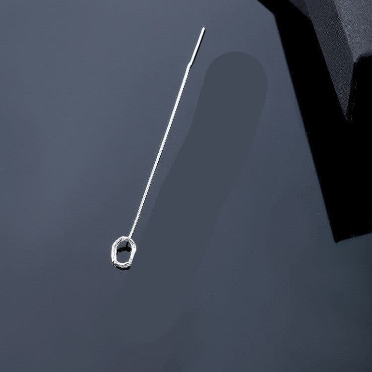 image-Fashion Jewelry 925 Sterling Silver 26 Letters Drop Earrings For Women Classic English Minimalism Student Earring Friends Party Jewelry Gift