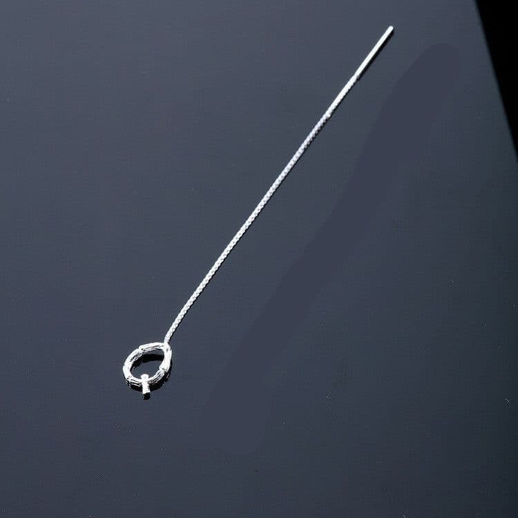 image-Fashion Jewelry 925 Sterling Silver 26 Letters Drop Earrings For Women Classic English Minimalism Student Earring Friends Party Jewelry Gift