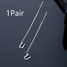 image-Fashion Jewelry 925 Sterling Silver 26 Letters Drop Earrings For Women Classic English Minimalism Student Earring Friends Party Jewelry Gift