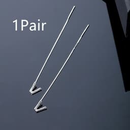 image-Fashion Jewelry 925 Sterling Silver 26 Letters Drop Earrings For Women Classic English Minimalism Student Earring Friends Party Jewelry Gift