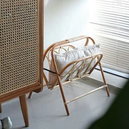 image-Japanese Rattan Rack For Storing Books And Newspapers