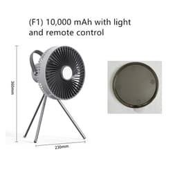 image-Outdoor Camping Fan Portable USB Rechargeable Camping Tent Tripod Fan Mini Hanging Ceiling Fan Stand Air Cooling Fan Lantern