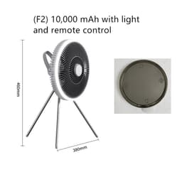 image-Outdoor Camping Fan Portable USB Rechargeable Camping Tent Tripod Fan Mini Hanging Ceiling Fan Stand Air Cooling Fan Lantern