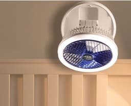 image-USB Charging Foldable Table Fan Wall Mounted Hanging Ceiling Fan With LED Light 4 Speed Adjustable For Home Room Air Cooler Fan