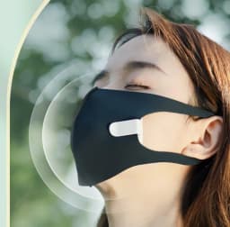 image-Mini Outdoor Portable Breathable Heat Cooling Silent Mask Fan Charging Box