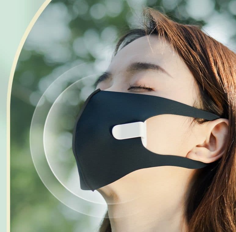image-Mini Outdoor Portable Breathable Heat Cooling Silent Mask Fan Charging Box