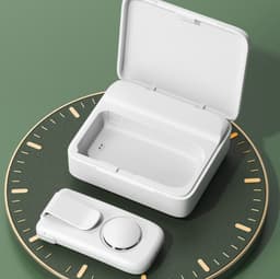 image-Mini Outdoor Portable Breathable Heat Cooling Silent Mask Fan Charging Box
