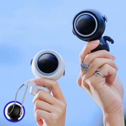 image-Personal Neck Fans USB Rechargeable Astronaut Small Fan Handheld Hanging Neck Creative Bladeless Mini Fan Easy To Use