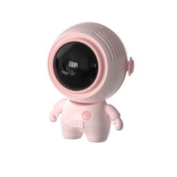 image-Personal Neck Fans USB Rechargeable Astronaut Small Fan Handheld Hanging Neck Creative Bladeless Mini Fan Easy To Use