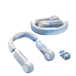 image-Portable Mini Neck Fan Portable Bladeless Fan USB Rechargeable Leafless Hanging Fans Air Cooler Cooling Wearable Neckband Fans