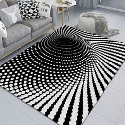 image-Pet Funny Mat Pad Trap Vision Carpet 3D Geometric Stereoscopic Illusion Floor Mat