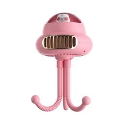 image-USB Mini Rechargeable Fan For Baby Stroller Handy Bladeless Turbo Fan With Type C Small Hand Fan 4000mAh Battery Clip Fan Summer