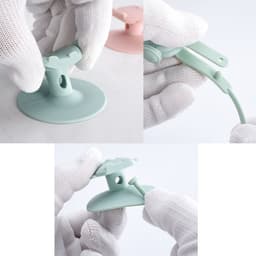 image-Infant Stainless Steel Training Spoon Fork Silicone Anti-drop Children's Spoon Suction Cup Anti-drop Chain