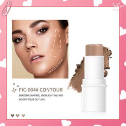 image-Highlighter Pen Face Concealer Contouring Bronzer Brighten 3D Contour Makeup And 3 In 1 Blush Eyeshadow Lipstick Stick