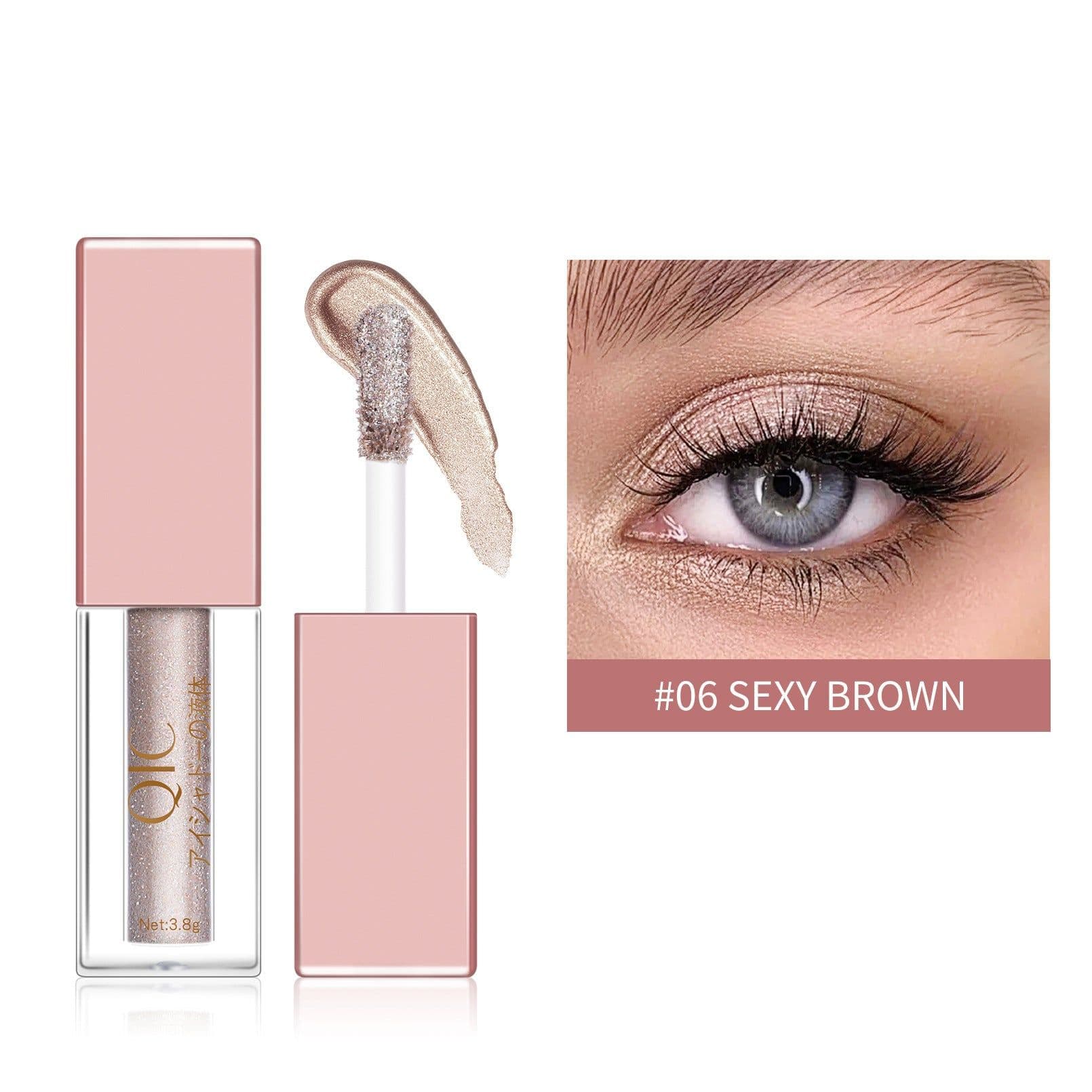 image-Liquid Eyeshadow Matte Diamond Pearlescent Waterproof Crushed Diamond Eyeshadow Liquid Professional Women's Cosmetics