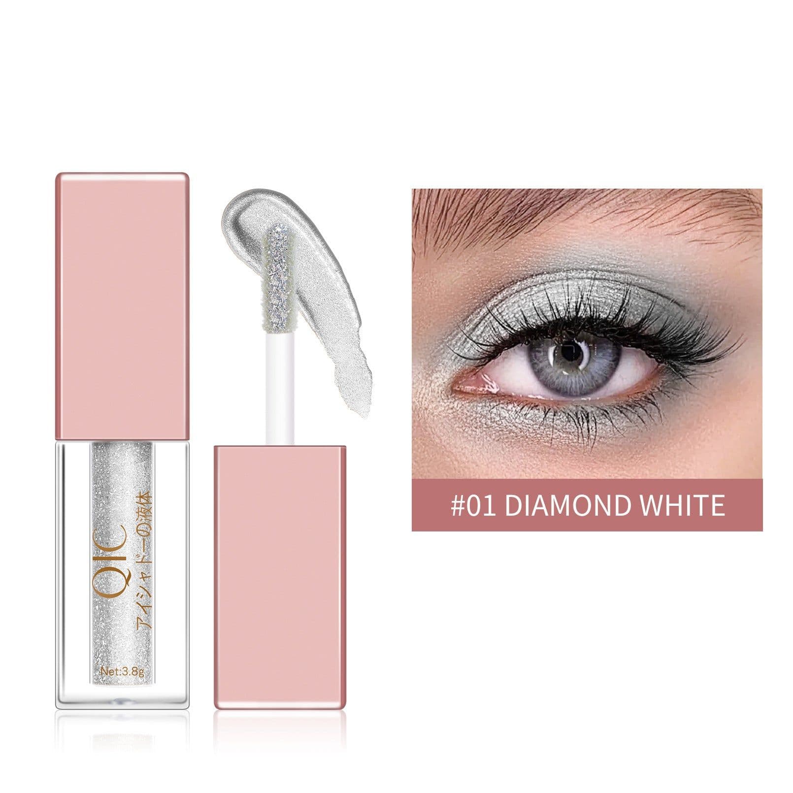 image-Liquid Eyeshadow Matte Diamond Pearlescent Waterproof Crushed Diamond Eyeshadow Liquid Professional Women's Cosmetics