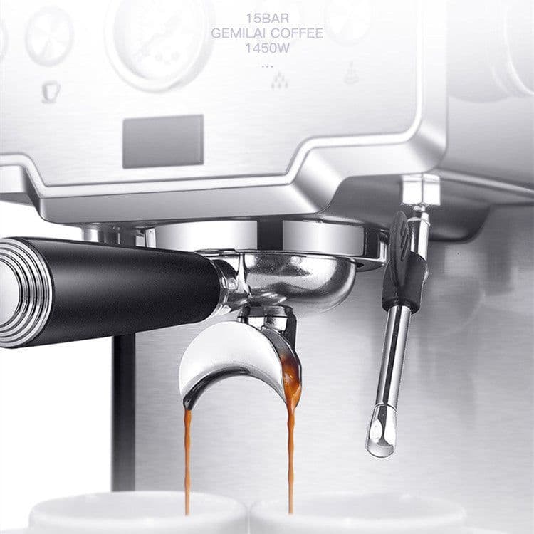 image-Italian Coffee Machine Household Small Manual Semi-automatic Steam Milk Frother