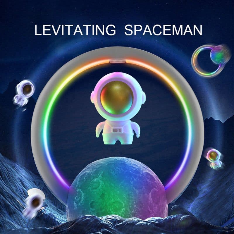 image-Creative Suspension Astronaut Magnetic Levitation Bluetooth Speaker Wireless Subwoofer Home Decoration Boyfriend Birthday Gift