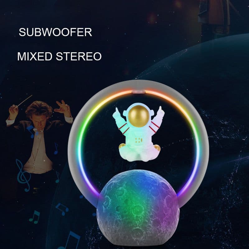 image-Creative Suspension Astronaut Magnetic Levitation Bluetooth Speaker Wireless Subwoofer Home Decoration Boyfriend Birthday Gift