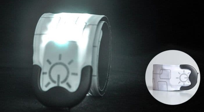 image-Nylon LED Sports Bracelet Luminous Toy Wrist Strap Band Wristband Light Bracelet Glowing Armband For Children Kids For Running