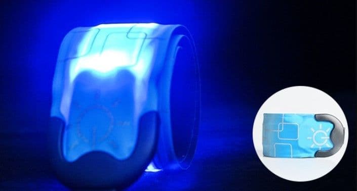 image-Nylon LED Sports Bracelet Luminous Toy Wrist Strap Band Wristband Light Bracelet Glowing Armband For Children Kids For Running