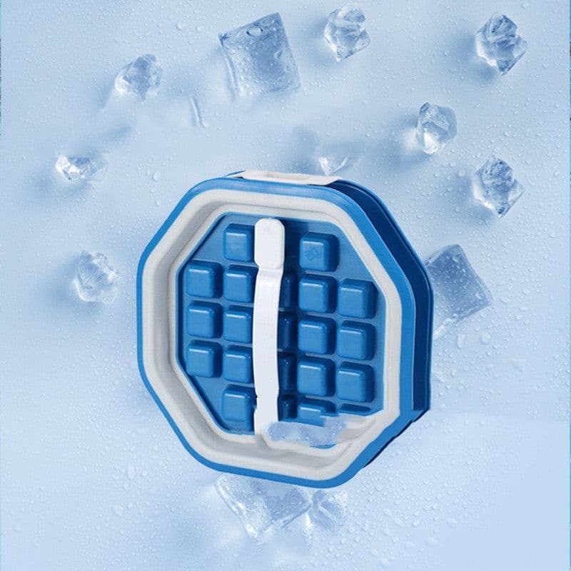 image-Pull Out Food Grade Plastic Ice Maker Household Portable