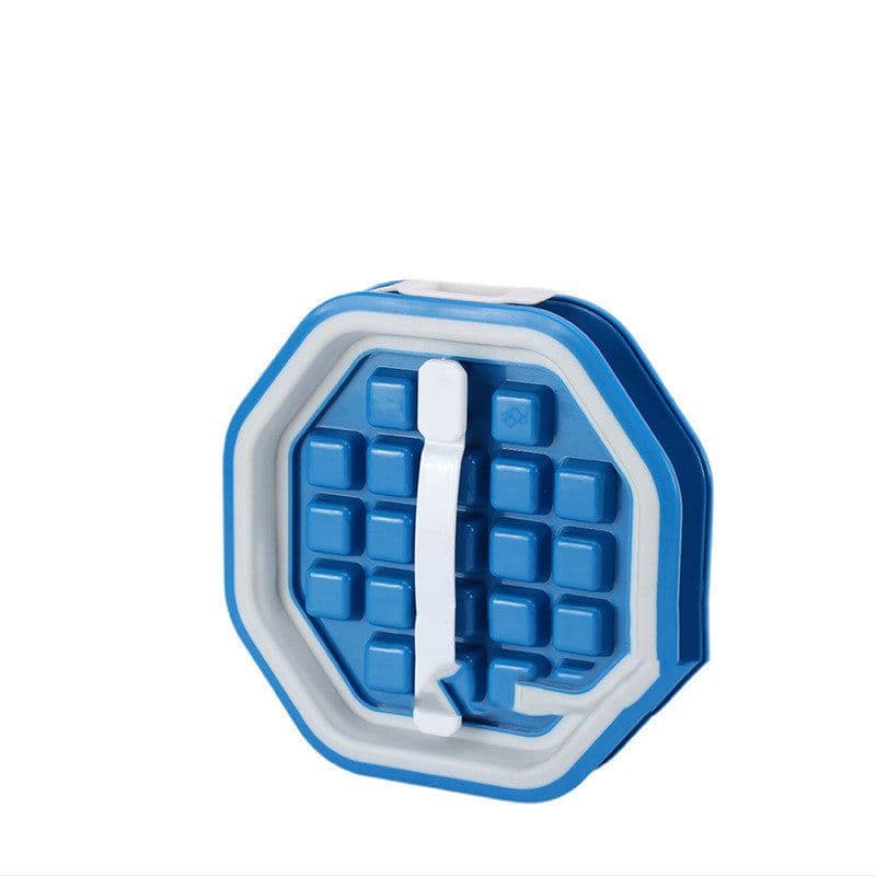 image-Pull Out Food Grade Plastic Ice Maker Household Portable