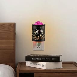 image-Metal Wall-Plug Wax Melt Warmer Electric Wax Burner Melter Fragrance Warmer Night Lamp For Home Bedroom Kitchen Garage Gifts Decor Aromatherapy Spa Gifts