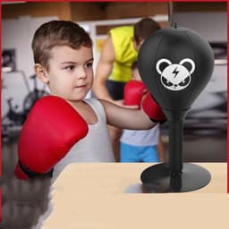 image-Boxing Speed Ball Tabletop Reaction Target Sandbags Kids Suction Cup Boxing Reflex Ball Kickboxing Training Equipment