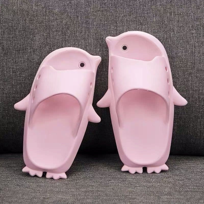 image-Children's Slippers Summer Cute Penguin Princess Sandals Soft Flip Flops Cartoon Non Slip Shoes