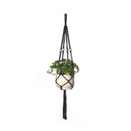 image-Black Mesh Gardening Flower Pot Hanging Basket