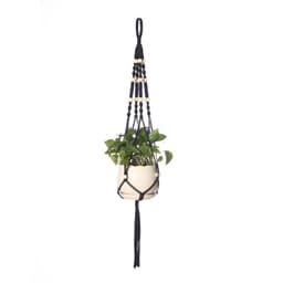 image-Black Mesh Gardening Flower Pot Hanging Basket