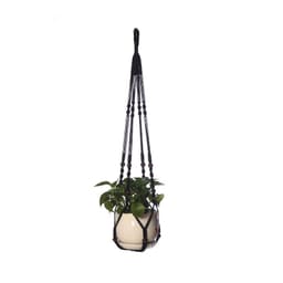 image-Black Mesh Gardening Flower Pot Hanging Basket
