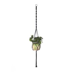 image-Black Mesh Gardening Flower Pot Hanging Basket