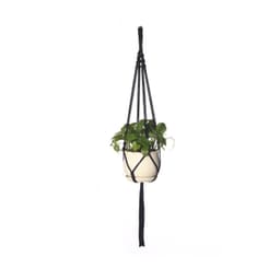 image-Black Mesh Gardening Flower Pot Hanging Basket