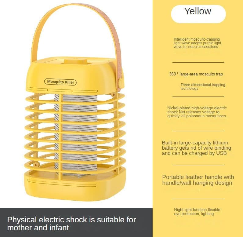 image-New Home Repellent Electric Shock Indoor Bedroom Mosquito Killer Lamp With Light