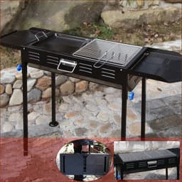 image-Outdoor Charcoal BBQ Tools Grill Utensils