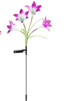 image-Solar Lily Flower Lights LED Solar Garden Light Lawn Light Landscape Light Waterproof Flower Light