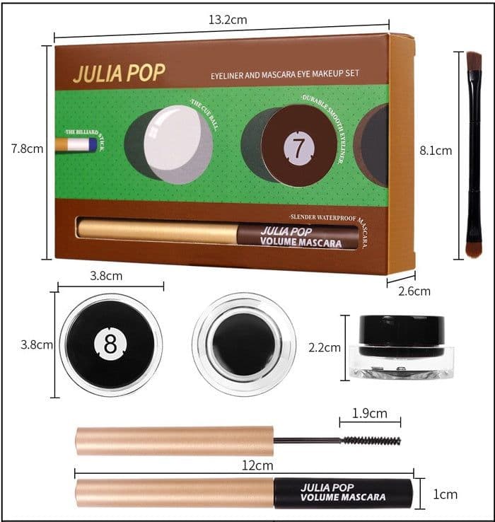 image-Eyeliner Makeup Set Is Smudge-free And Waterproof