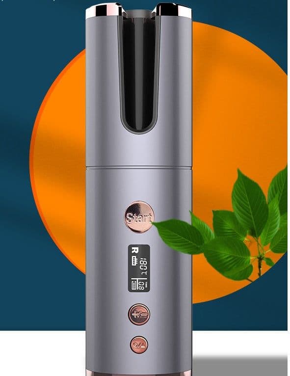 image-Wireless Rechargeable Curling Iron Electric Hair Curler Fully Automatic Rotating Portable Hairdresser