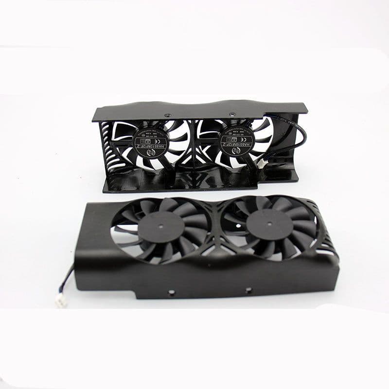 image-For MSI GeForce GTX 1050Ti Graphics Card Cooling Dual Fan Housing