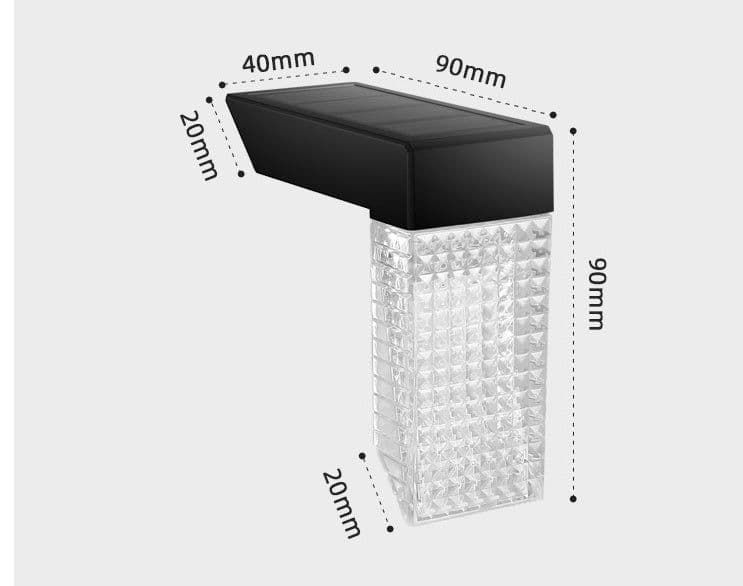 image-LED Solar Stairs Lights Outdoor Lighting Waterproof Step Deck Light Fence Railing Garden Yard Decoration